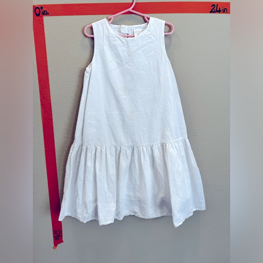 COS white dress sz 4-6 yo